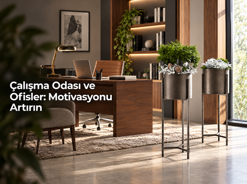 ayaklı saksı görseli