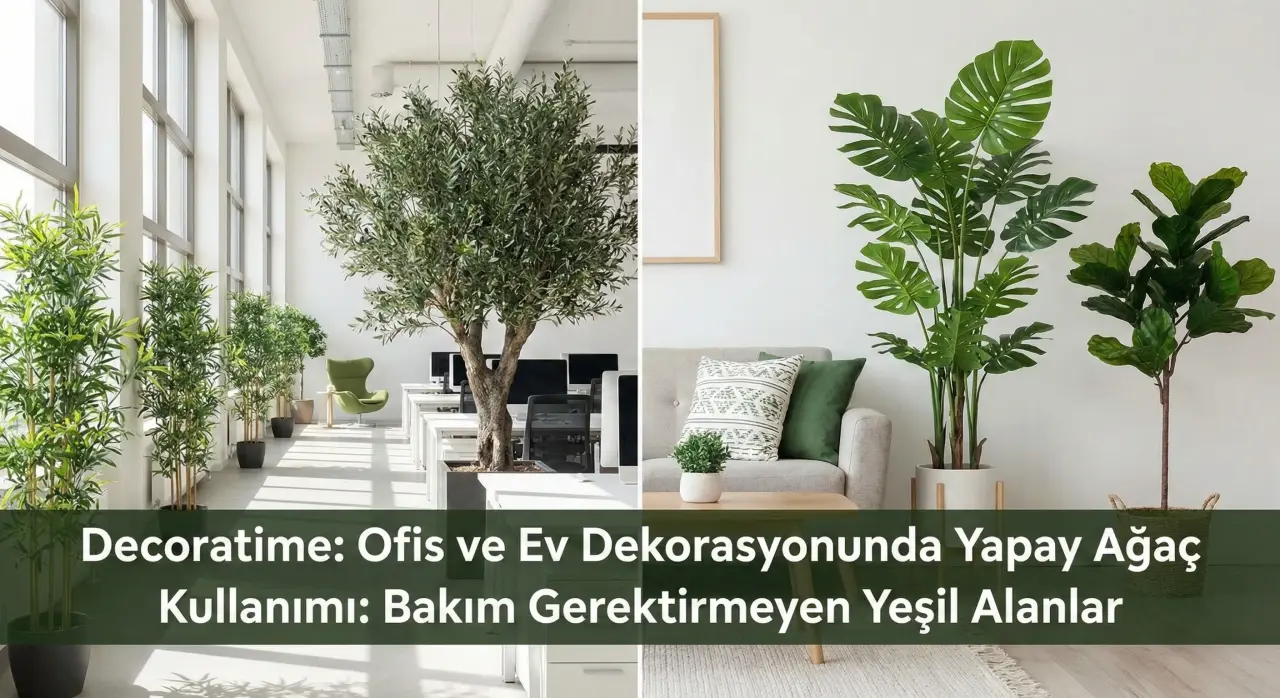 Ofis ve Ev Dekorasyonunda Yapay Ağaç Kullanımı: Bakım Gerektirmeyen Yeşil Alanlar