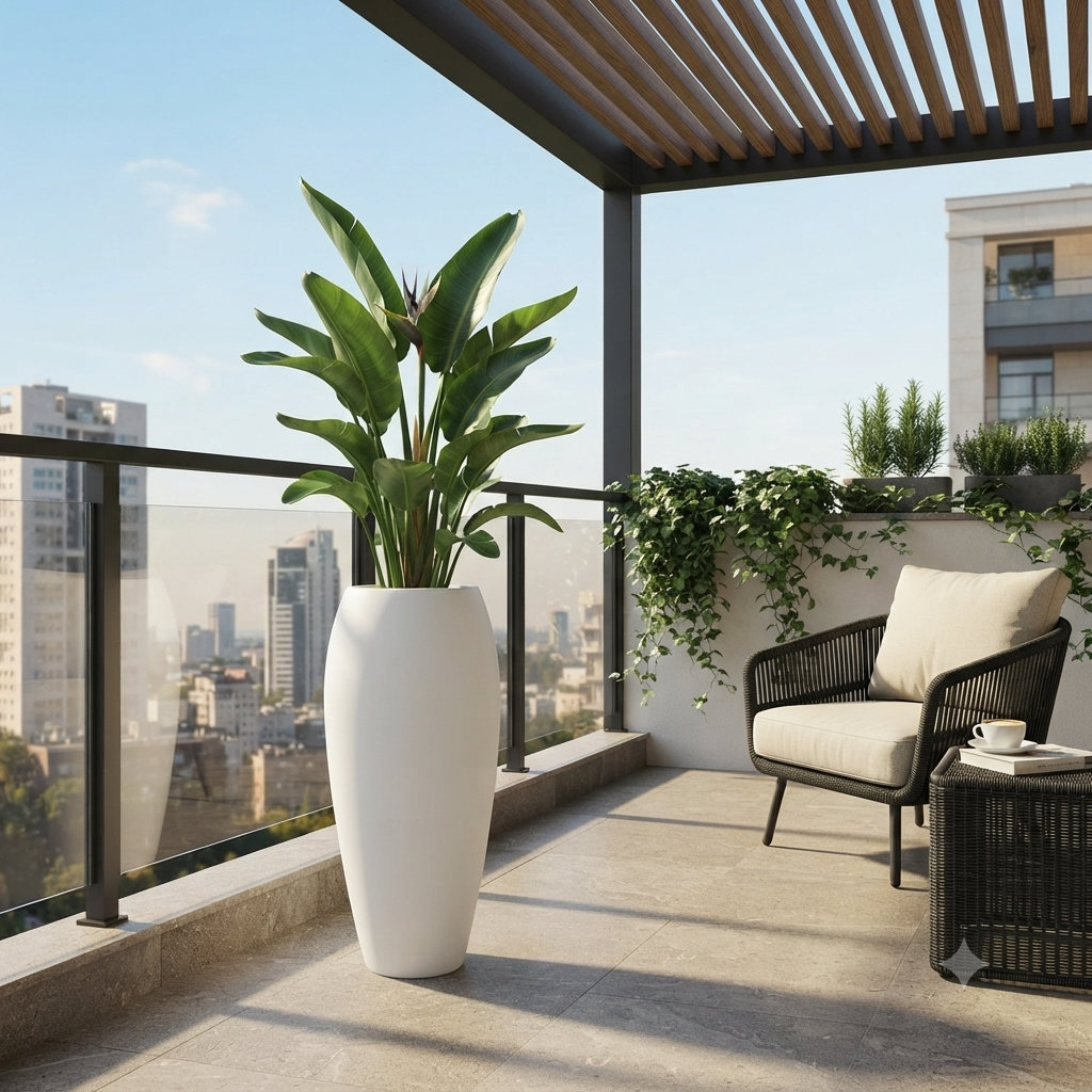 Balkon Saksı Teması: Fiber Saksıların Avantajları ve Özellikleri