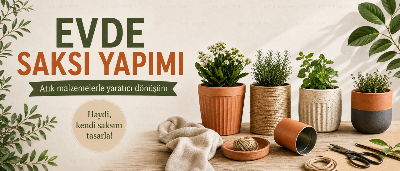Evde Saksı Yapımı Rehberi: Kendin Yap Kolay Saksı Modelleri ve Profesyonel Alternatifler
