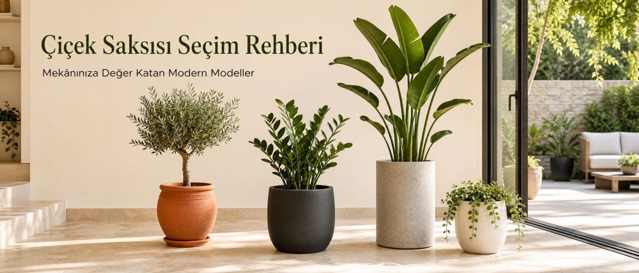 Çiçek Saksısı Seçim Rehberi: Mekanınıza Değer Katan Modern Modeller