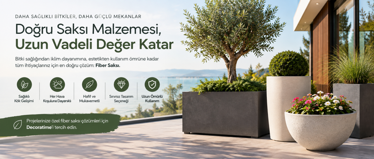 Saksı Seçiminde Malzeme Neden Önemlidir? (Doğru Saksı Malzemesi Seçim Rehberi)