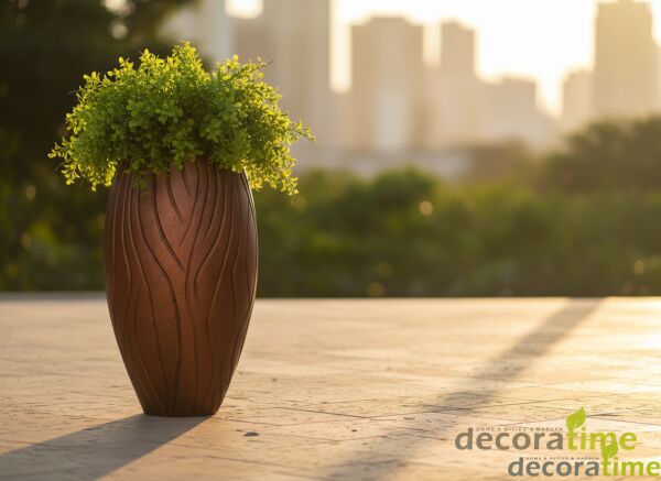 FİBER SAKSI ELENTRA - BÜYÜK SAKSI - DEKORATİF SAKSI - ÇİÇEKLİK