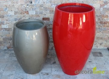 FİBER SAKSI ALBANA - BÜYÜK SAKSI - DEKORATİF SAKSI - ÇİÇEKLİK