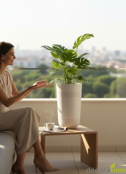 FİBER SAKSI LAYER - BÜYÜK SAKSI - DEKORATİF SAKSI - ÇİÇEKLİK