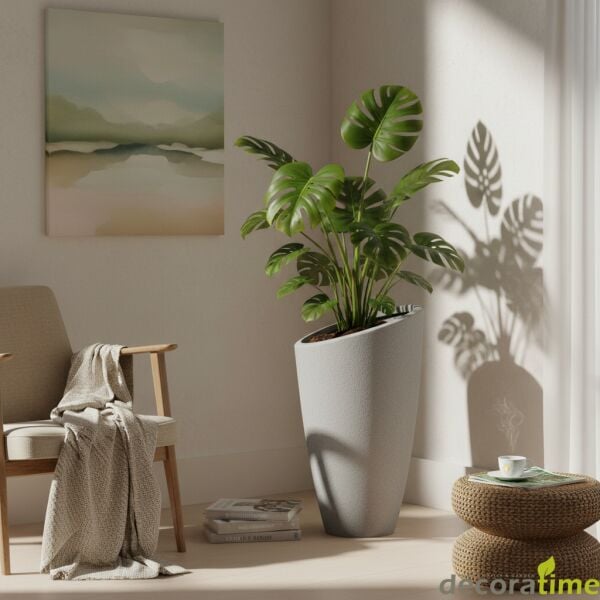 FİBER SAKSI FURYA - BÜYÜK SAKSI - DEKORATİF SAKSI - ÇİÇEKLİK