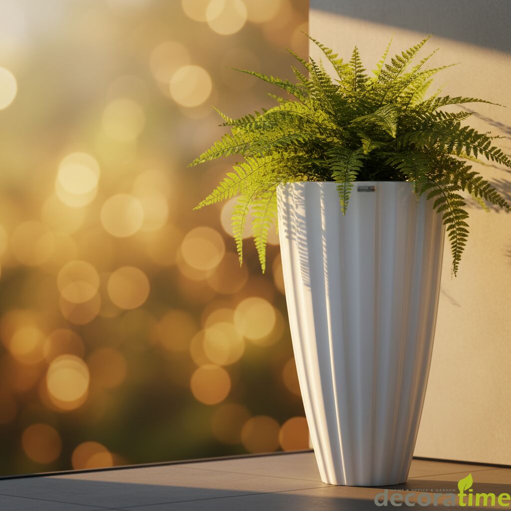 FİBER SAKSI ETNA - BÜYÜK SAKSI - DEKORATİF SAKSI - ÇİÇEKLİK