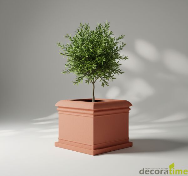 DECORAVINTAGE FİBER SAKSI ZENA - BÜYÜK SAKSI - DEKORATİF SAKSI - ÇİÇEKLİK