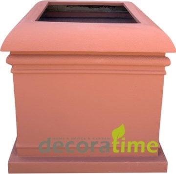 DECORAVINTAGE FİBER SAKSI ZENA - BÜYÜK SAKSI - DEKORATİF SAKSI - ÇİÇEKLİK