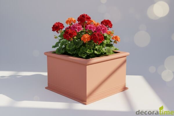 DECORAVINTAGE FİBER SAKSI VELA - BÜYÜK SAKSI - DEKORATİF SAKSI - ÇİÇEKLİK