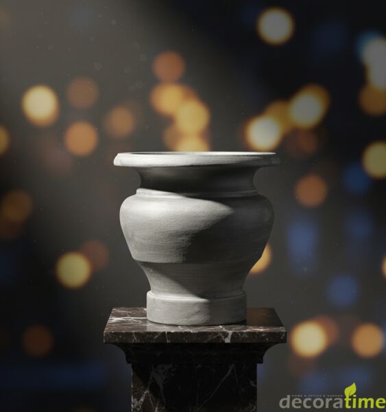 DECORAVINTAGE FİBER SAKSI HİRA - BÜYÜK SAKSI - DEKORATİF SAKSI - ÇİÇEKLİK