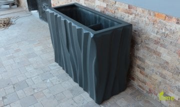 FİBER SAKSI MAXİ NESTA 3D - BÜYÜK SAKSI - DEKORATİF SAKSI - ÇİÇEKLİK 30*150*80 - Haznesiz