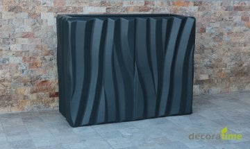 FİBER SAKSI MAXİ NESTA 3D - BÜYÜK SAKSI - DEKORATİF SAKSI - ÇİÇEKLİK