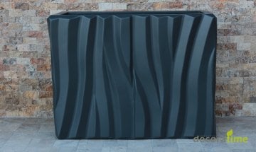 FİBER SAKSI MAXİ NESTA 3D - BÜYÜK SAKSI - DEKORATİF SAKSI - ÇİÇEKLİK 30*150*80 - Haznesiz