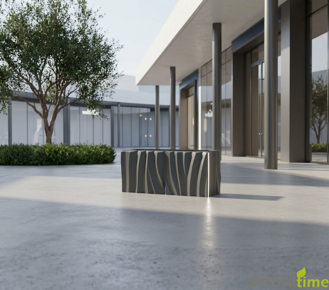 FİBER SAKSI NESTA 3D - BÜYÜK SAKSI - DEKORATİF SAKSI - ÇİÇEKLİK