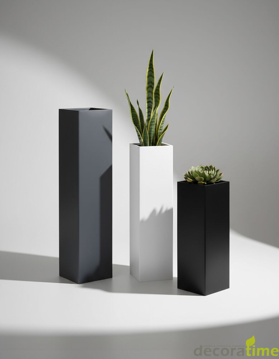 FİBER SAKSI MAXI HAVANA - BÜYÜK SAKSI - DEKORATİF SAKSI - ÇİÇEKLİK