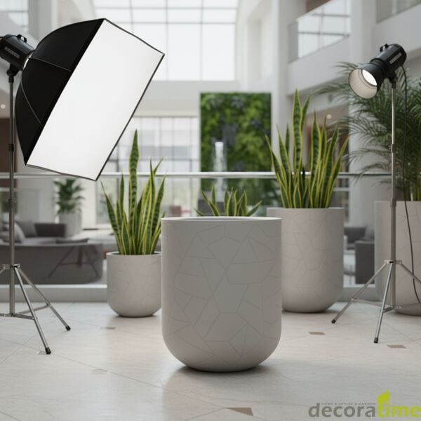 FİBER SAKSI ZAFİRA - BÜYÜK SAKSI - DEKORATİF SAKSI - ÇİÇEKLİK