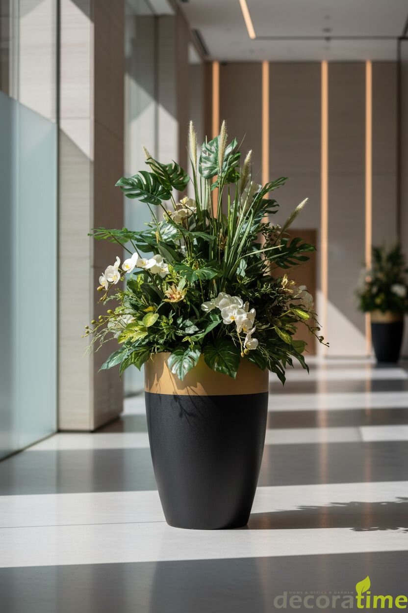 FİBER SAKSI ZİVELYA - BÜYÜK SAKSI - DEKORATİF SAKSI - ÇİÇEKLİK