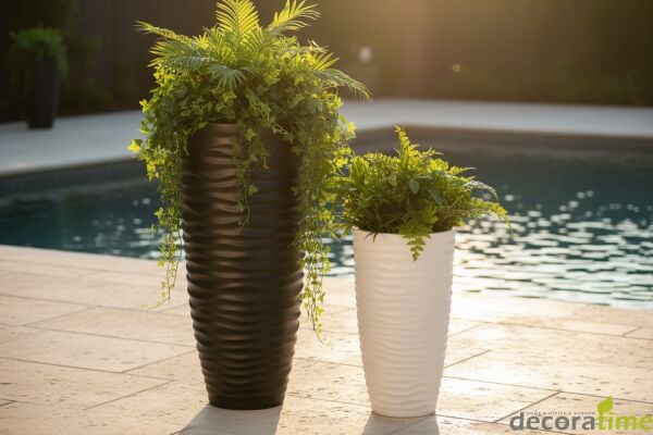 FİBER SAKSI FUSION - BÜYÜK SAKSI - DEKORATİF SAKSI - ÇİÇEKLİK