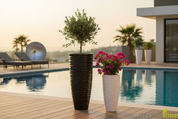 FİBER SAKSI FUSION - BÜYÜK SAKSI - DEKORATİF SAKSI - ÇİÇEKLİK