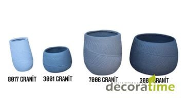 FİBER SAKSI LİNA - BÜYÜK SAKSI - DEKORATİF SAKSI - ÇİÇEKLİK