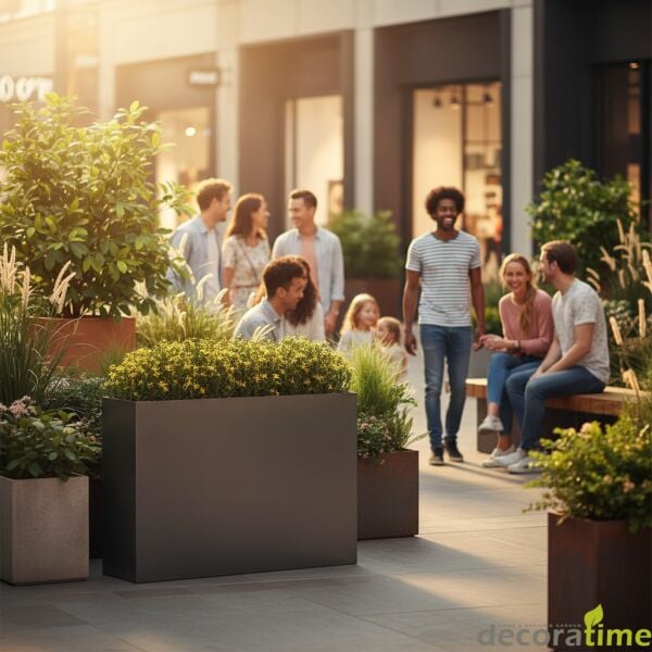 FİBER SAKSI MAXI NESTA - BÜYÜK SAKSI - DEKORATİF SAKSI - ÇİÇEKLİK