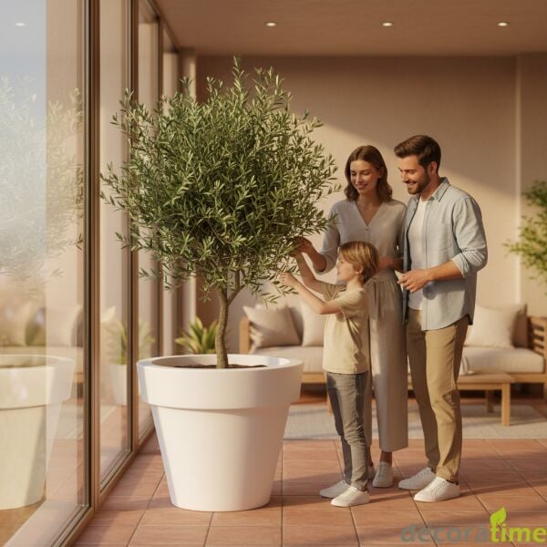 FİBER SAKSI NOVA - BÜYÜK SAKSI - DEKORATİF SAKSI - ÇİÇEKLİK