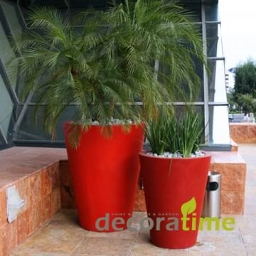 FİBER SAKSI SİMENA - BÜYÜK SAKSI - DEKORATİF SAKSI - ÇİÇEKLİK