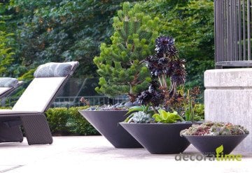 FİBER SAKSI TUANA - BÜYÜK SAKSI - DEKORATİF SAKSI - ÇİÇEKLİK