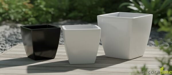 FİBER SAKSI KARERA - BÜYÜK SAKSI - DEKORATİF SAKSI - ÇİÇEKLİK