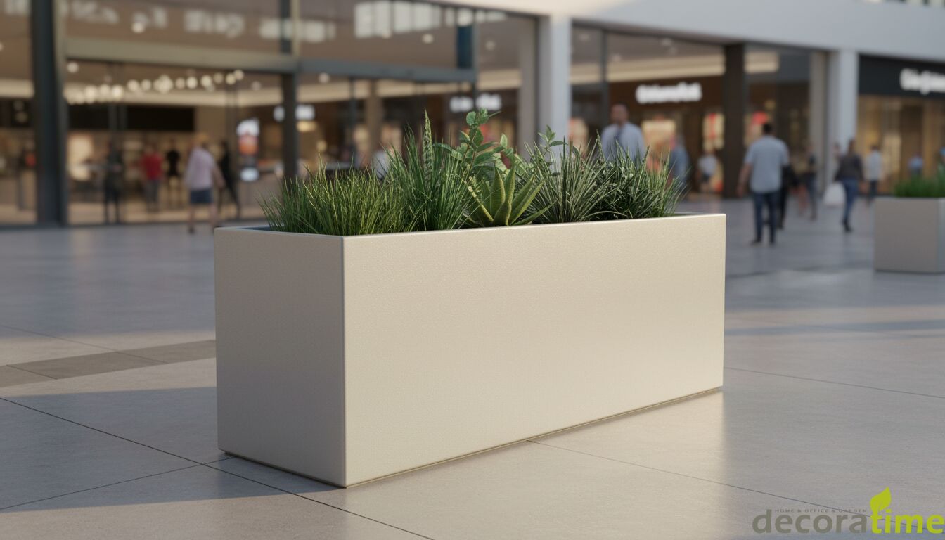 FİBER SAKSI NESTA - BÜYÜK SAKSI - DEKORATİF SAKSI - ÇİÇEKLİK