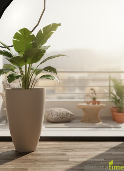 FİBER SAKSI TUBE Hazneli