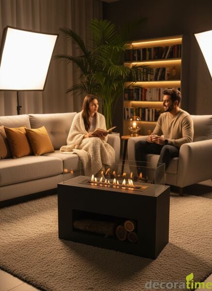 STYLISH TAŞINABİLİR ŞÖMİNE