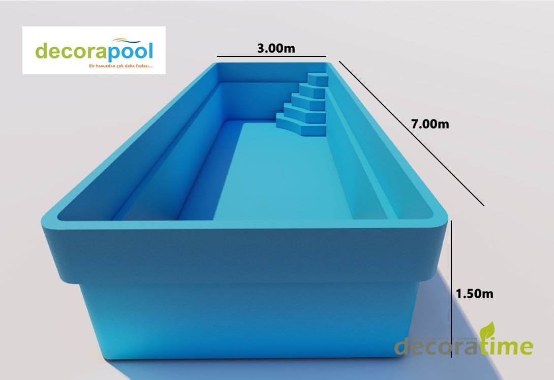 Polyester Havuz - Fiberglass Havuz - Hazır Havuz 3m-7m